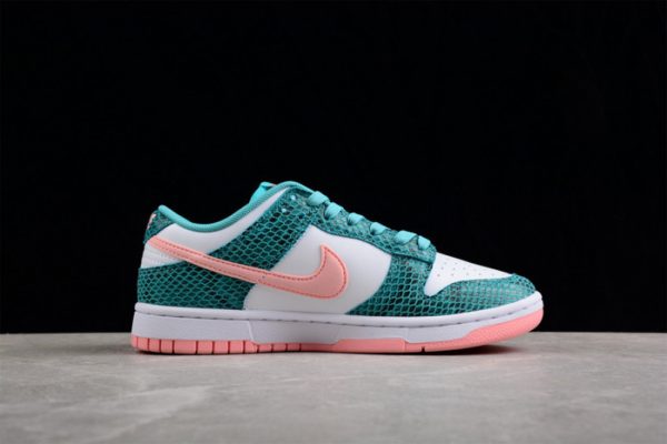 Nike Dunk Low Teal Snakeskin Dr8577-300