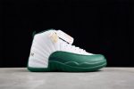 Air Jordan 12 White And Green 136001-063