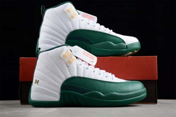 Air Jordan 12 White And Green 136001-063