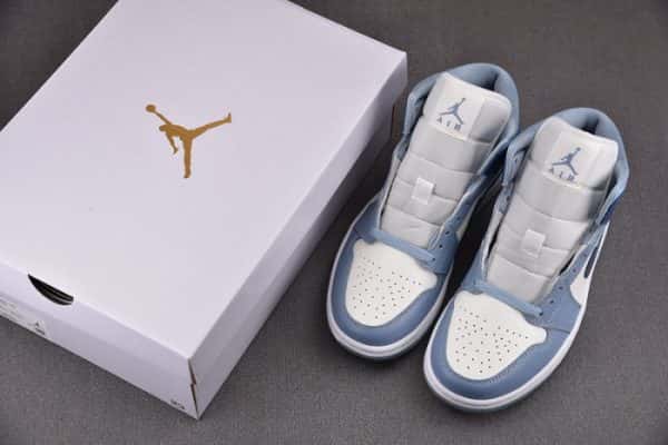 Air Jordan 1 Mid Womens Blue Bq6472-140