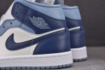 Air Jordan 1 Mid Womens Blue Bq6472-140