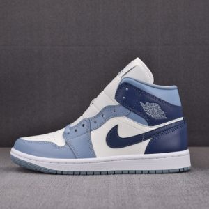 Air Jordan 1 Mid Womens Blue Bq6472-140