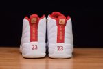 Air Jordan 12 Fiba White University Red 130690-107