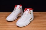Air Jordan 12 Fiba White University Red 130690-107