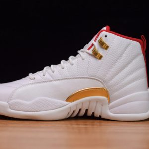 Air Jordan 12 Fiba White University Red 130690-107