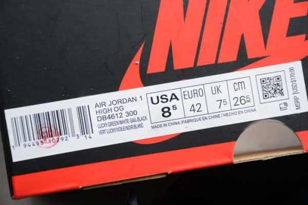 Air Jordan 1 Lucky Green Db4612-300