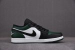 Air Jordan 1 Low Green Toe 553558-371
