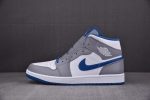 Air Jordan 1 Mid True Blue Cement Dq8423-014