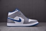 Air Jordan 1 Mid True Blue Cement Dq8423-014