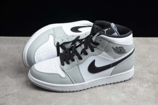 Air Jordan 1 Mid Light Smoke Grey 554724-092