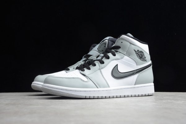 Air Jordan 1 Mid Light Smoke Grey 554724-092