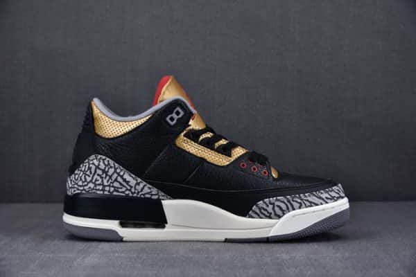 Air Jordan 3 Black Gold Wmns Ck9246-067
