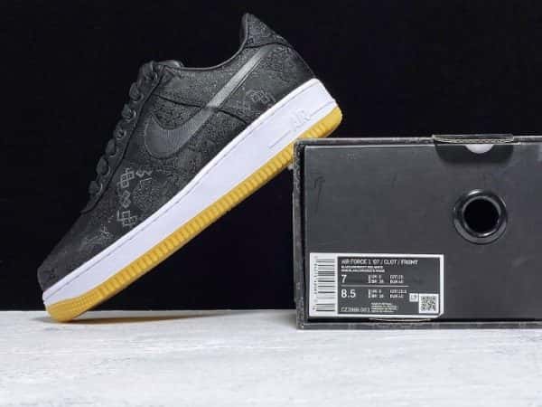 Fragment Clot Nike Air Force 1 Black Cz3986-001