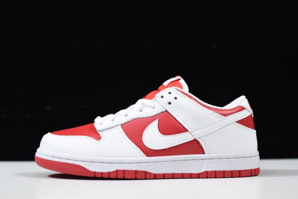 Dunk Low Gs ''White University Red'' Cw1590-600