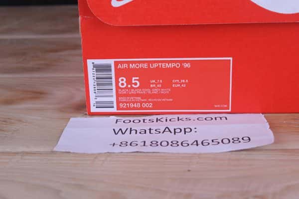 Nike Air More Uptempo ¡°Tri-Color¡± Black-Grey-White 921948-002