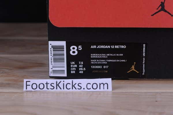 Air Jordan 12 Retro ¡°Bordeaux¡± 130690-617