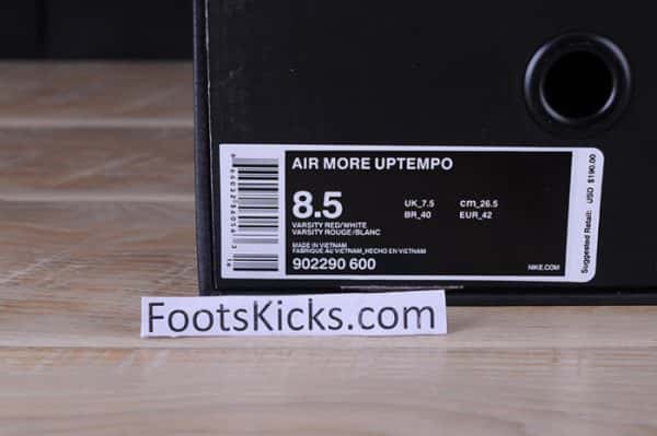 S*P*E X Nike Air More Uptempo Varsity Red/White 902290-600