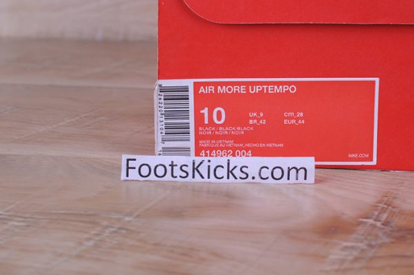 Nike Air More Uptempo Triple Black 414962-004