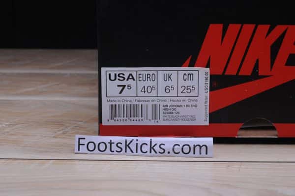 Air Jordan 1 High Og ¡°Black Toe¡± White/ Black-Varsity Red 555088-125